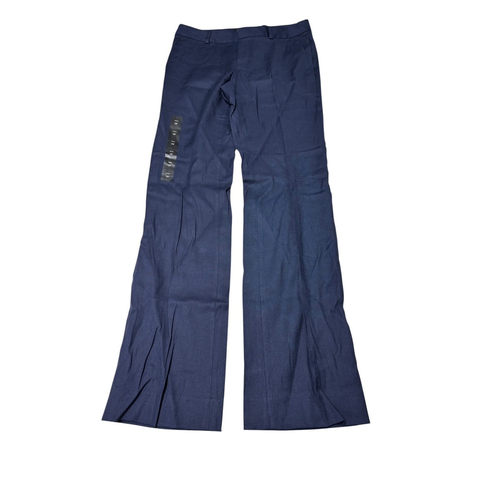 NWT Banana Republic Petite Logan Bistretch Linen Trouser Pants Navy 0P W29 L31